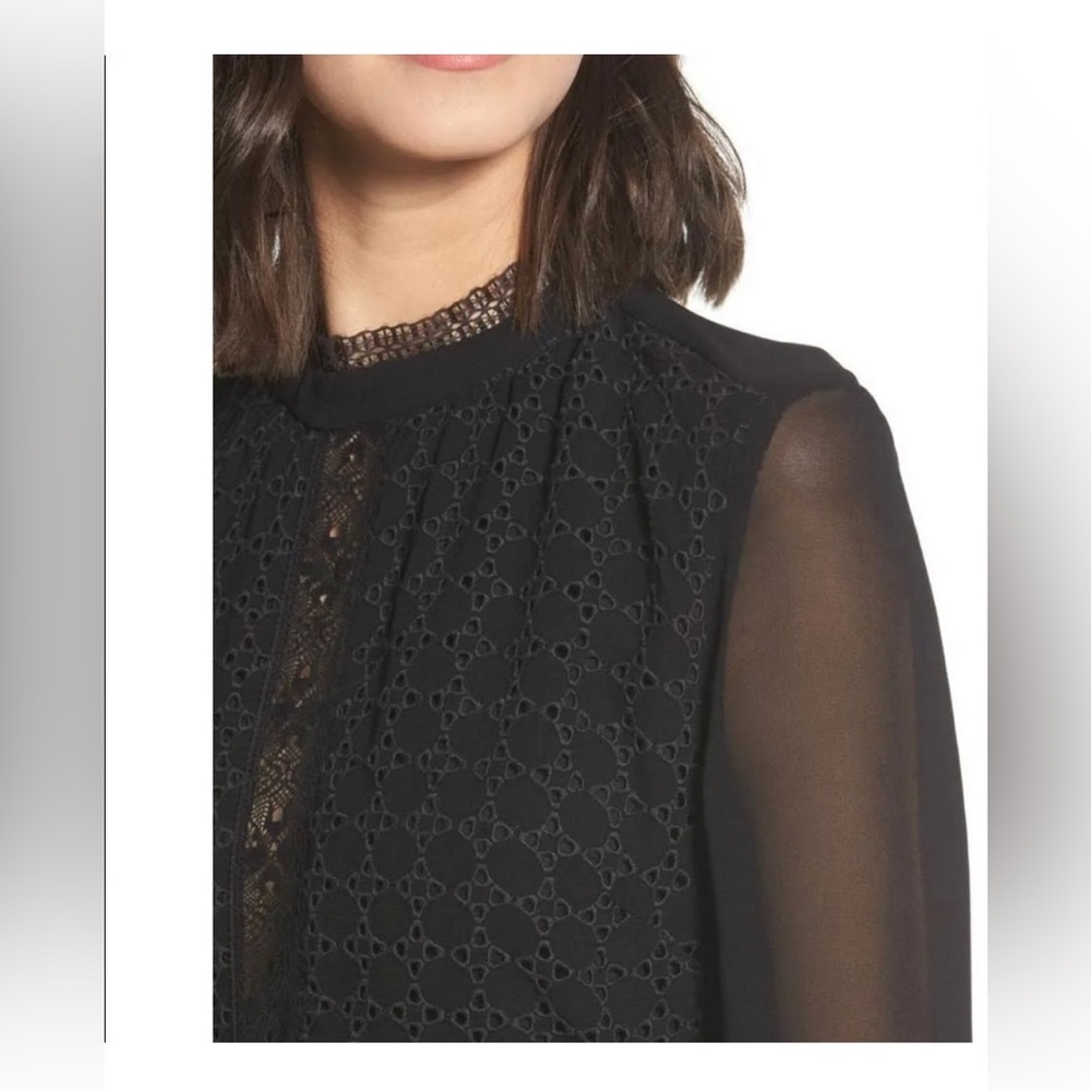 All Saints Black Lace Dress